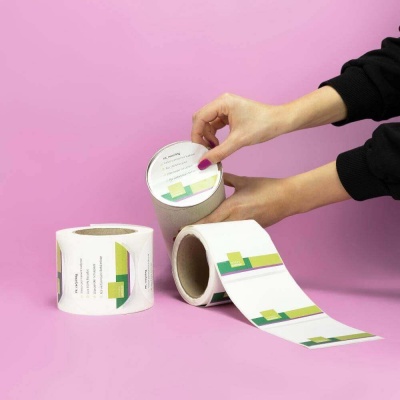 Rollenetiketten Rund bedruckt